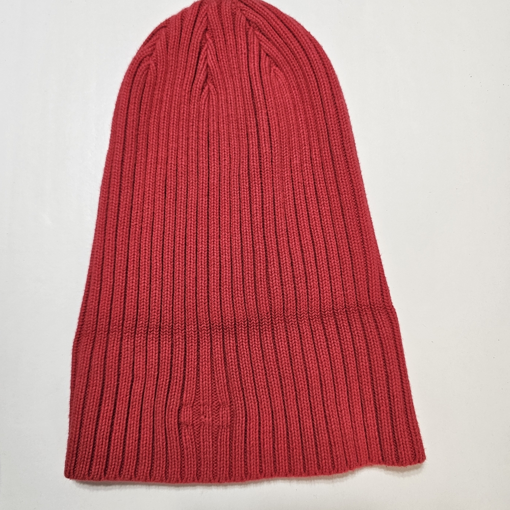 Supreme Red Wide Rib Beanie Hat Cotton Box Logo Cuffed Knit Cap Streetwear - Picture 2 of 3
